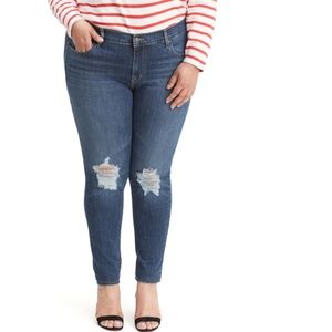NWT Levis Women's Plus Size 711 Stretch Mid Rise Skinny Jeans